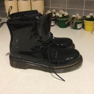 Girls Patent Leather Boots